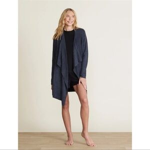 NWOT Barefoot Dreams CozyChic Lite Island Cardigan Wrap Indigo Size L/XL
